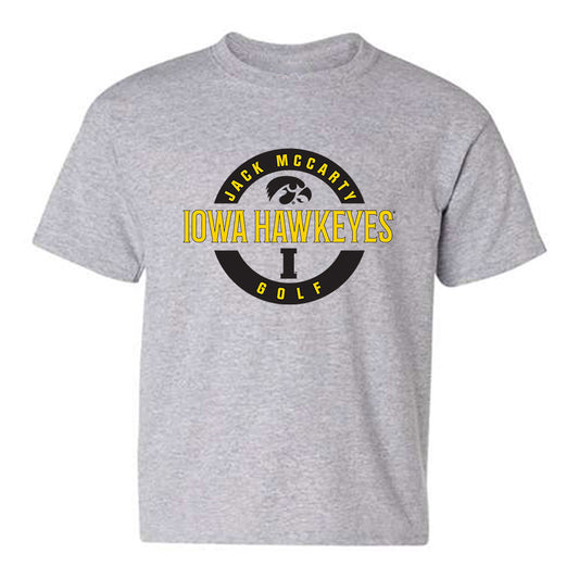 Iowa - NCAA Men's Golf : Jack McCarty - Youth T-Shirt-0