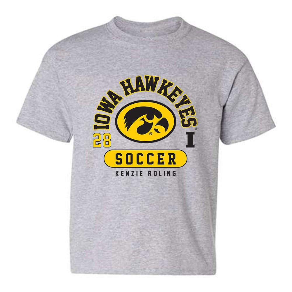 Iowa - NCAA Women's Soccer : Kenzie Roling - Youth T-Shirt-0