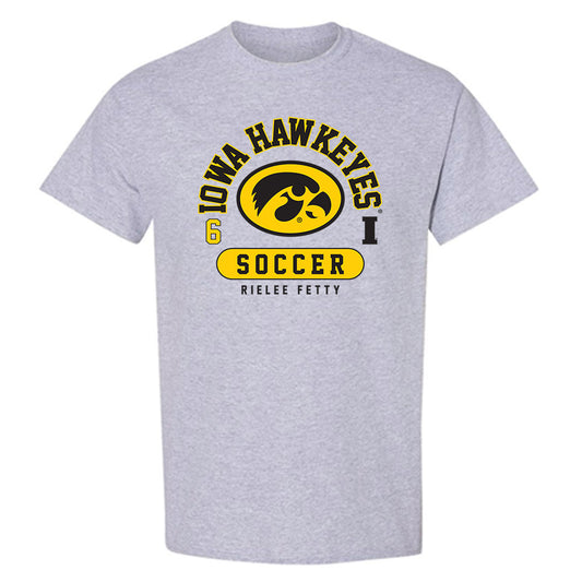 Iowa - NCAA Women's Soccer : Rielee Fetty - T-Shirt-0