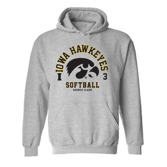 Iowa - NCAA Softball : Shamya Clark - Classic Fashion Shersey Hooded Sweatshirt-0