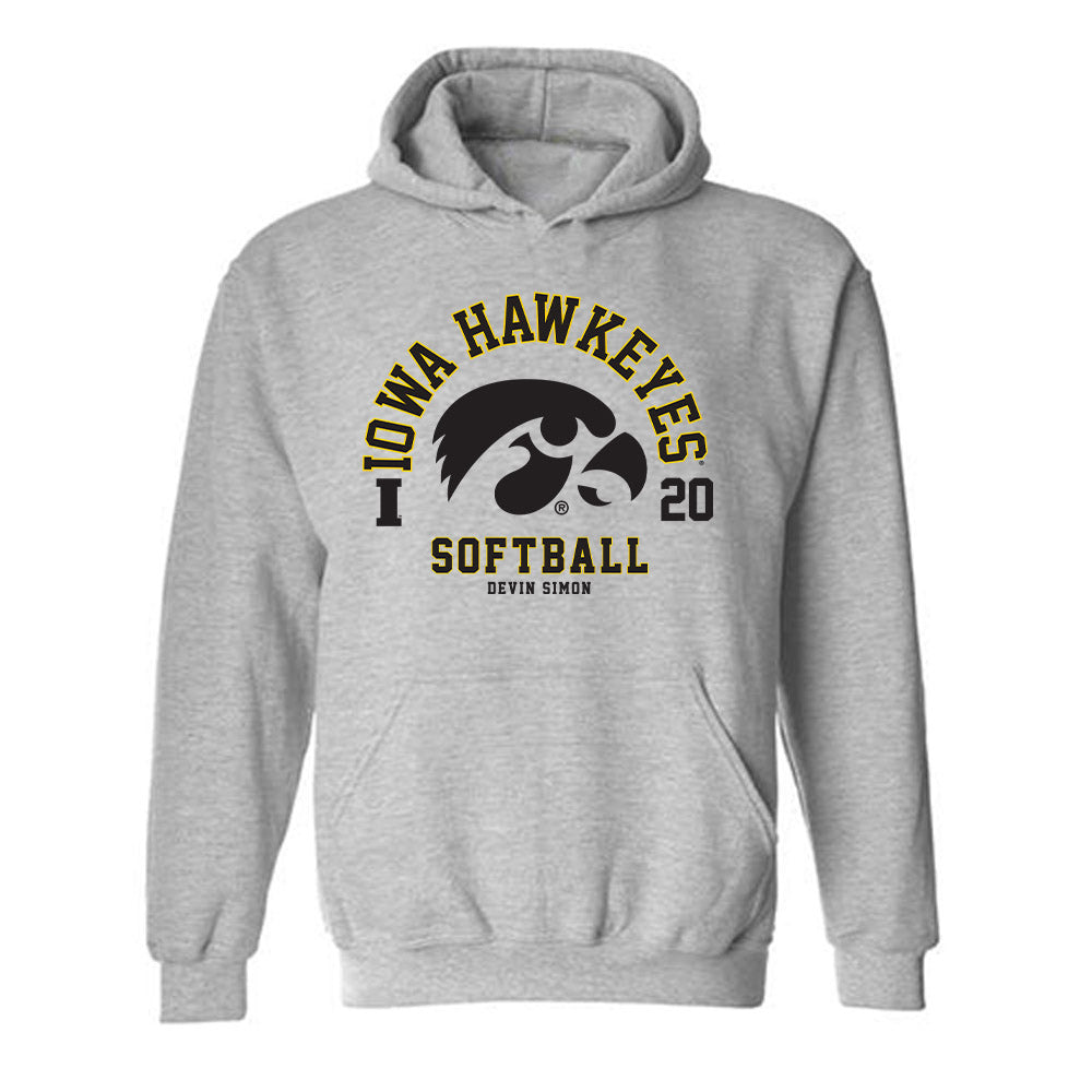 Iowa - NCAA Softball : Devin Simon - Classic Fashion Shersey Hooded Sweatshirt-0