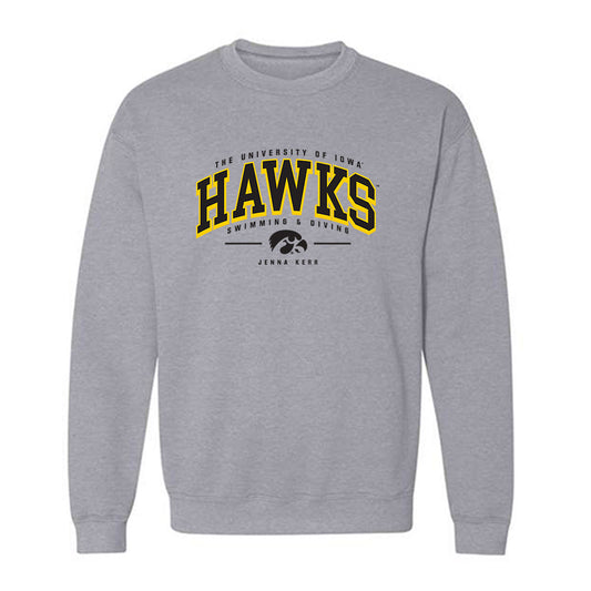 Iowa - NCAA Women's Swimming & Diving : Jenna Kerr - Classic Fashion Shersey Crewneck Sweatshirt