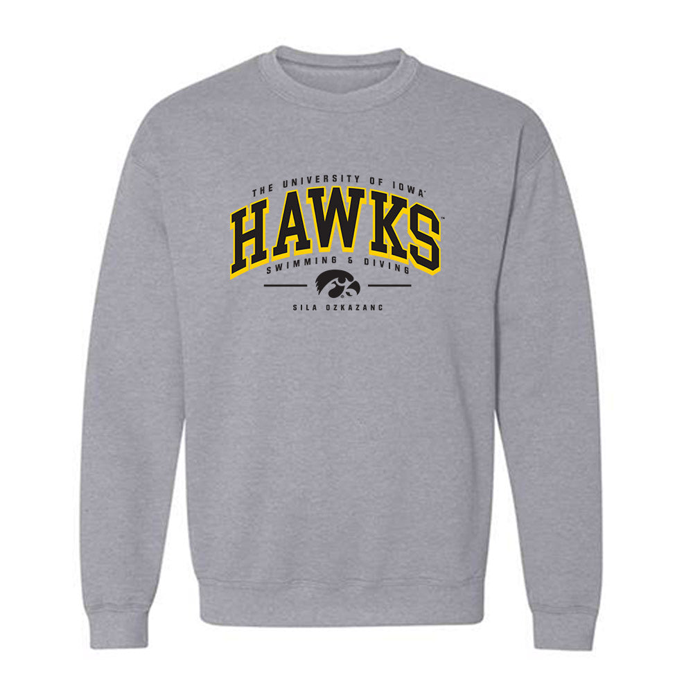 Iowa - NCAA Women's Swimming & Diving : Sila Ozkazanc - Classic Fashion Shersey Crewneck Sweatshirt-0