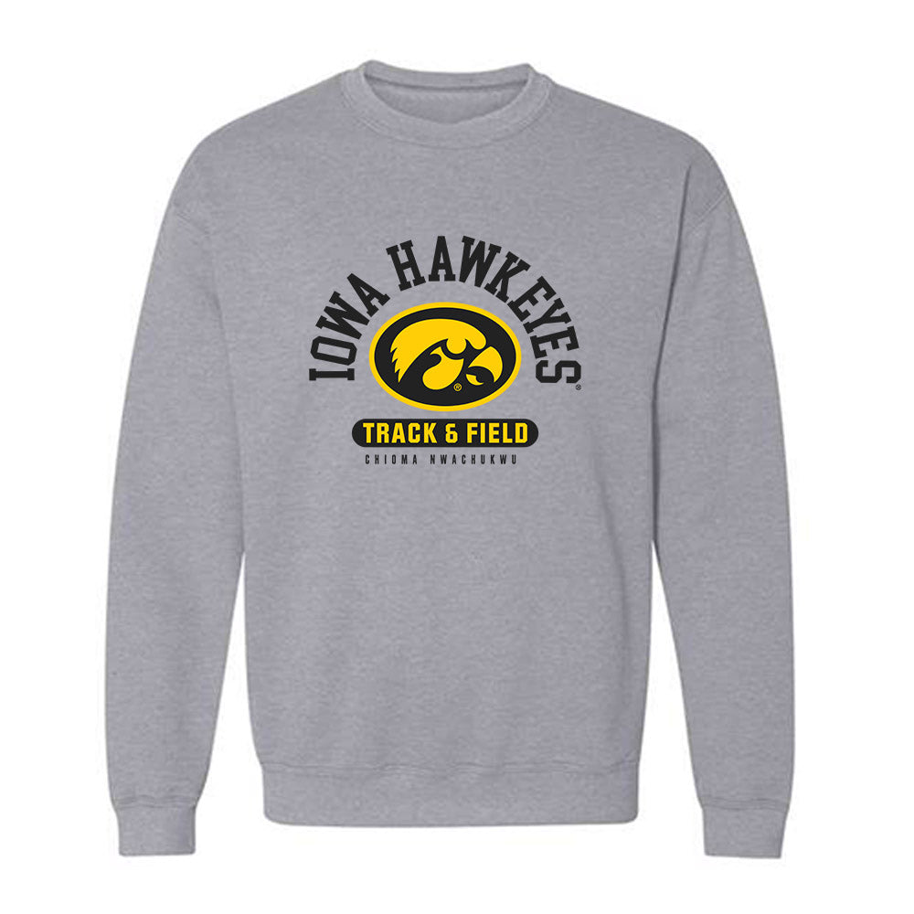 Iowa - NCAA Women's Track & Field : Chioma Nwachukwu - Classic Fashion Shersey Crewneck Sweatshirt-0