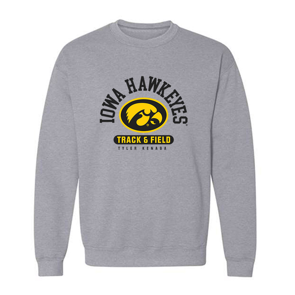 Iowa - NCAA Men's Track & Field : Tyler Kenaga - Classic Fashion Shersey Crewneck Sweatshirt-0