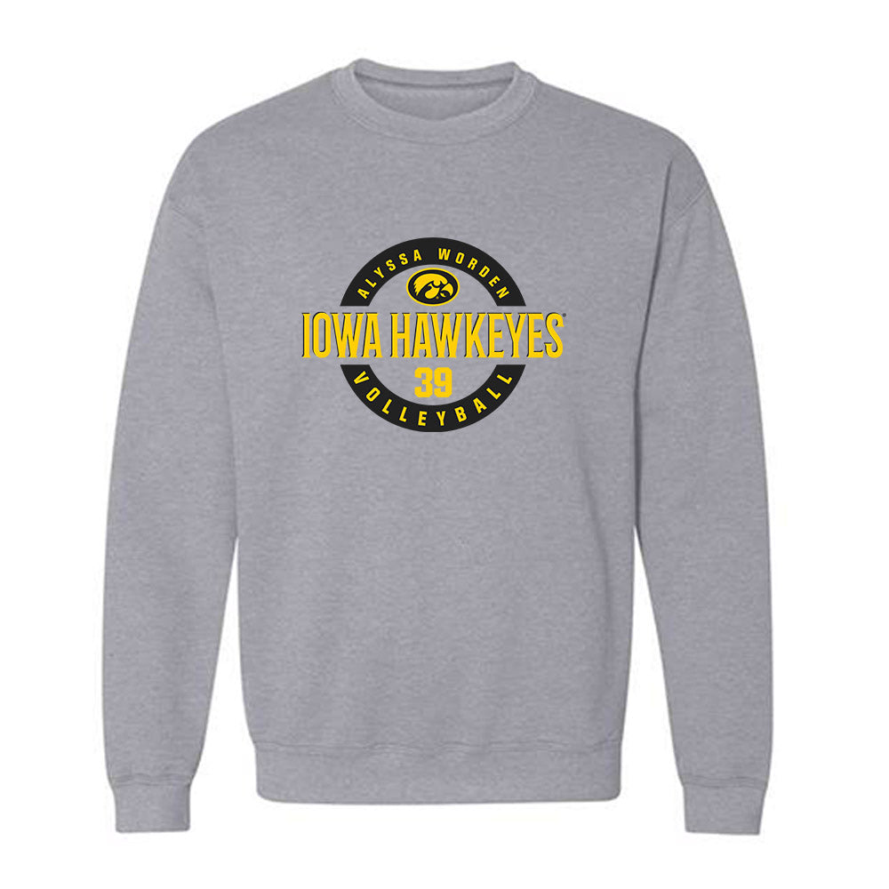 Iowa - NCAA Women's Volleyball : Alyssa Worden - Classic Fashion Shersey Crewneck Sweatshirt