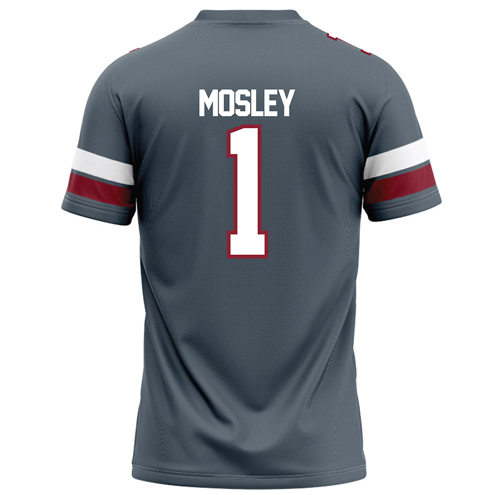 NCCU - NCAA Football : Chris Mosley - Grey Football Jersey-1
