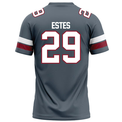 NCCU - NCAA Football : Dj Estes - Grey Football Jersey-1