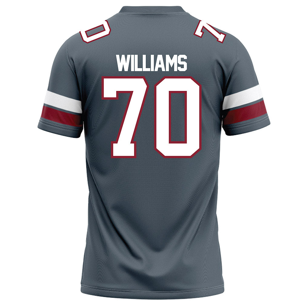 NCCU - NCAA Football : Ta'Ron Williams - Grey Football Jersey-1