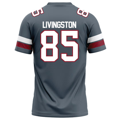 NCCU - NCAA Football : SyRee Livingston - Grey Football Jersey-1