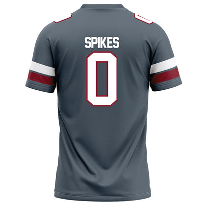 NCCU - NCAA Football : Chauncey Spikes - Grey Football Jersey-1