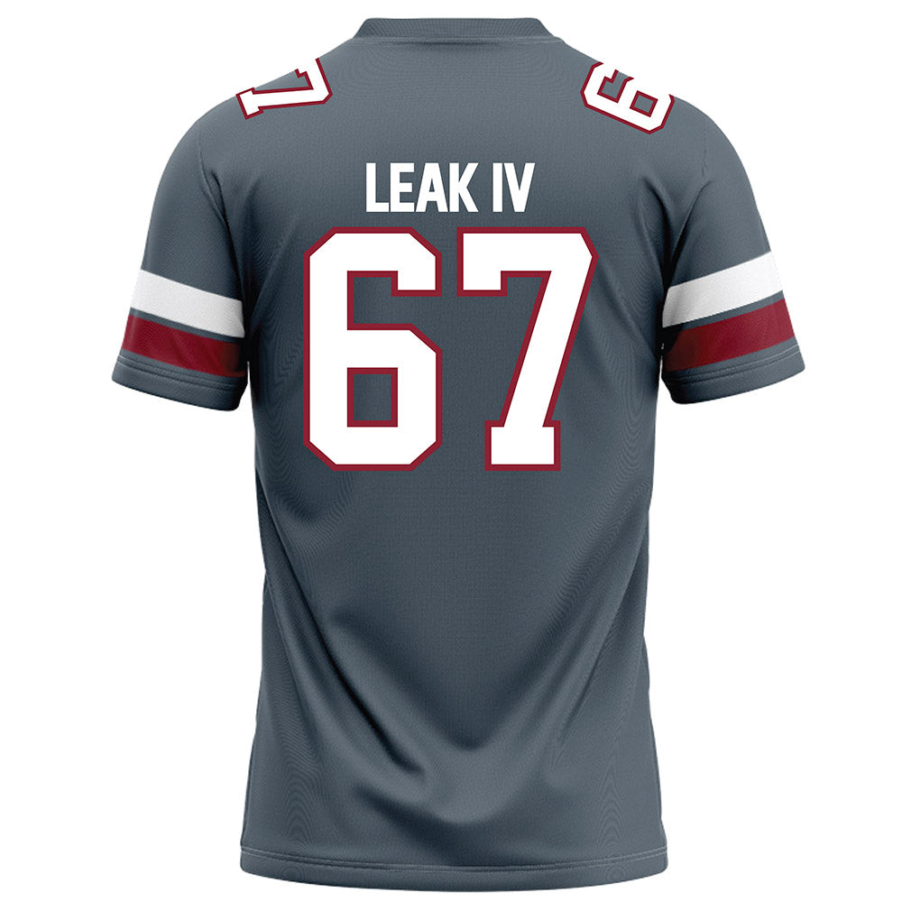 NCCU - NCAA Football : Cicero Leak IV - Grey Football Jersey-1