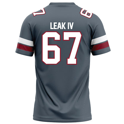 NCCU - NCAA Football : Cicero Leak IV - Grey Football Jersey-1