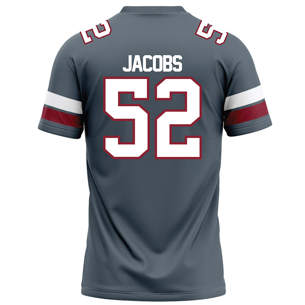 NCCU - NCAA Football : David Jacobs - Grey Football Jersey-1