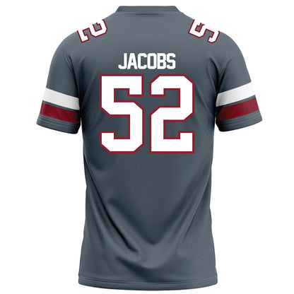 NCCU - NCAA Football : David Jacobs - Grey Football Jersey-1