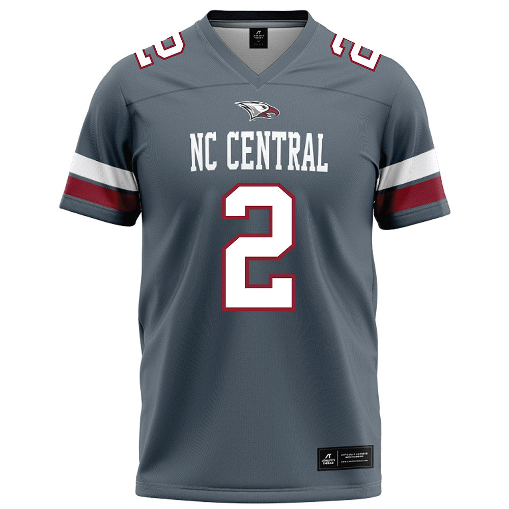 NCCU - NCAA Football : Malcolm Reed - Grey Football Jersey-0