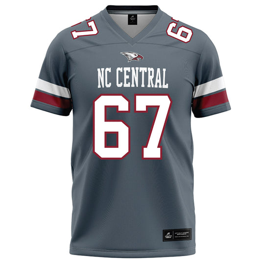 NCCU - NCAA Football : Cicero Leak IV - Grey Football Jersey-0