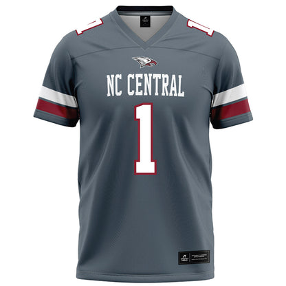 NCCU - NCAA Football : Chris Mosley - Grey Football Jersey-0