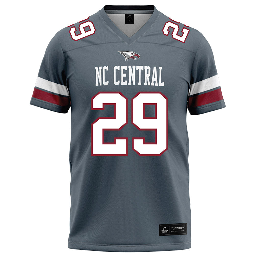 NCCU - NCAA Football : Dj Estes - Grey Football Jersey-0