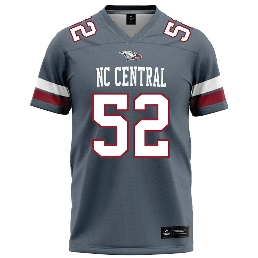 NCCU - NCAA Football : David Jacobs - Grey Football Jersey-0