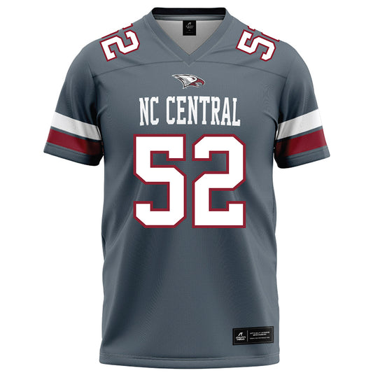 NCCU - NCAA Football : David Jacobs - Grey Football Jersey-0