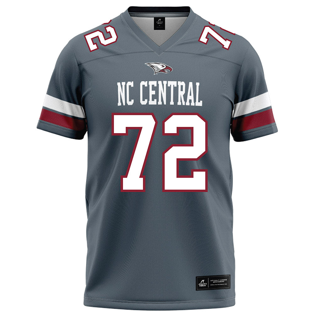 NCCU - NCAA Football : Brian Hardy - Grey Football Jersey-0