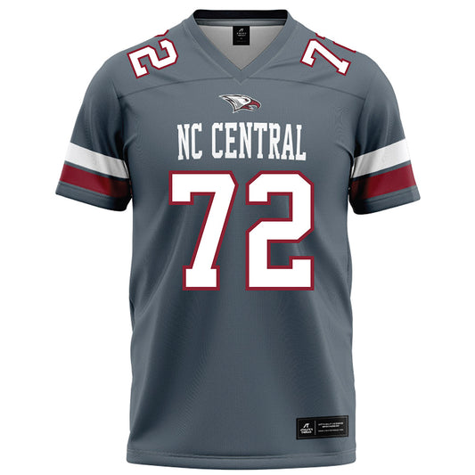 NCCU - NCAA Football : Brian Hardy - Grey Football Jersey-0