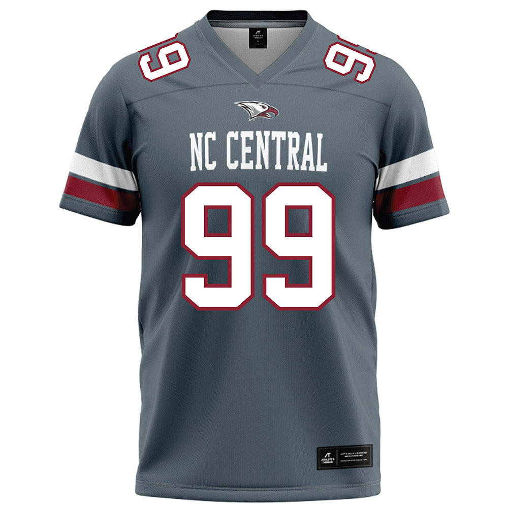 NCCU - NCAA Football : Khareem Thompson - Grey Football Jersey-0