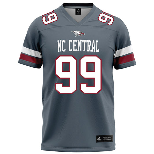 NCCU - NCAA Football : Khareem Thompson - Grey Football Jersey-0