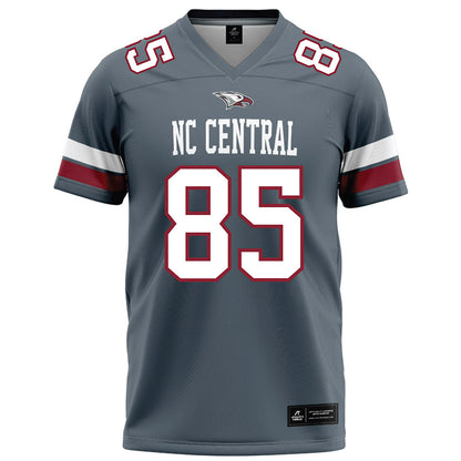 NCCU - NCAA Football : SyRee Livingston - Grey Football Jersey-0