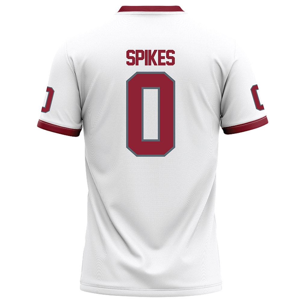 NCCU - NCAA Football : Chauncey Spikes - White Football Jersey-1
