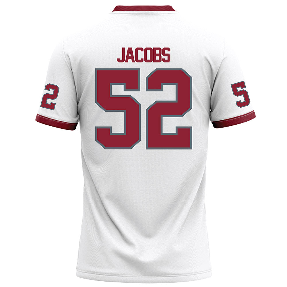 NCCU - NCAA Football : David Jacobs - White Football Jersey-1