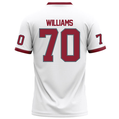 NCCU - NCAA Football : Ta'Ron Williams - White Football Jersey-1