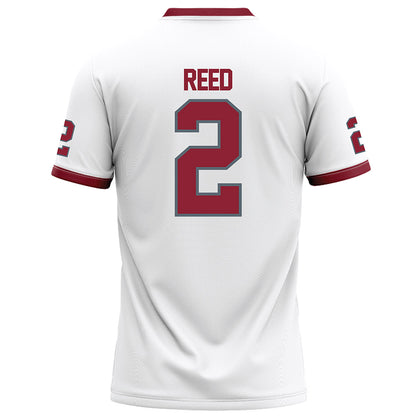 NCCU - NCAA Football : Malcolm Reed - White Football Jersey-1
