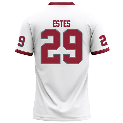 NCCU - NCAA Football : Dj Estes - White Football Jersey-1