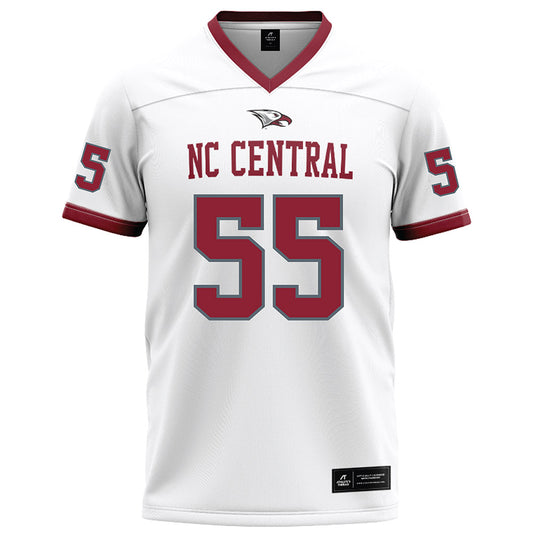 NCCU - NCAA Football : Trevon Humphrey Jr - White Football Jersey