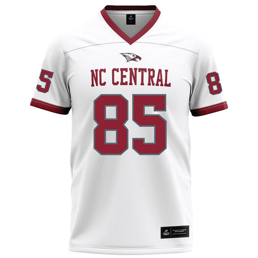 NCCU - NCAA Football : SyRee Livingston - White Football Jersey-0