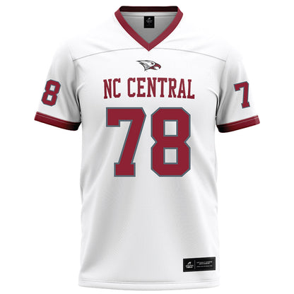NCCU - NCAA Football : Kino Glover II - White Football Jersey-0