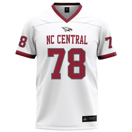 NCCU - NCAA Football : Kino Glover II - White Football Jersey-0