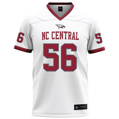 NCCU - NCAA Football : Jonathan Kuriyan - White Football Jersey-0