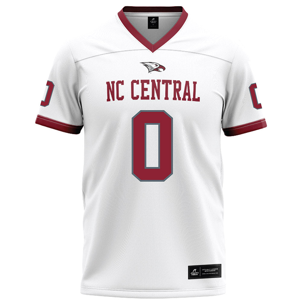 NCCU - NCAA Football : Chauncey Spikes - White Football Jersey-0