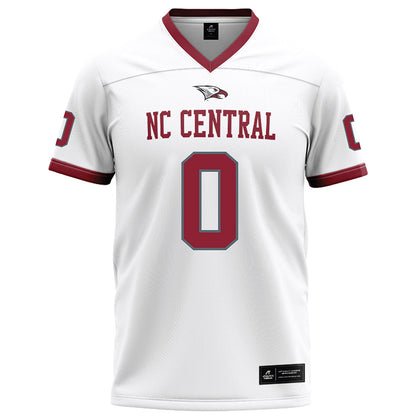 NCCU - NCAA Football : Chauncey Spikes - White Football Jersey-0