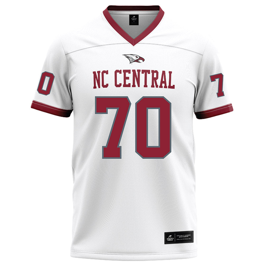 NCCU - NCAA Football : Ta'Ron Williams - White Football Jersey-0