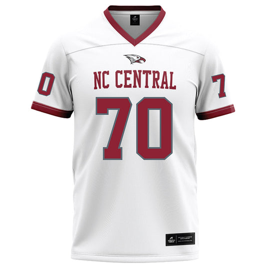 NCCU - NCAA Football : Ta'Ron Williams - White Football Jersey-0