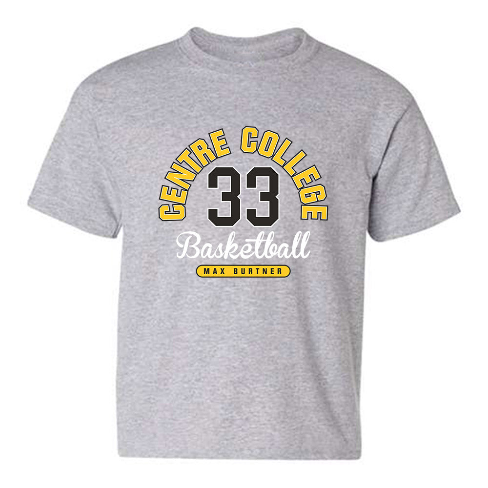 Centre College - NCAA Men's Basketball : Max Burtner - Classic Fashion Shersey Youth T-Shirt-0