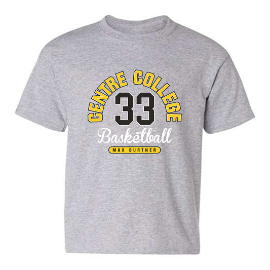 Centre College - NCAA Men's Basketball : Max Burtner - Classic Fashion Shersey Youth T-Shirt-0