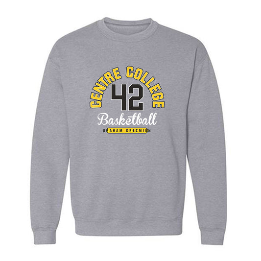 Centre College - NCAA Men's Basketball : Graham Krezmien - Classic Fashion Shersey Crewneck Sweatshirt-0