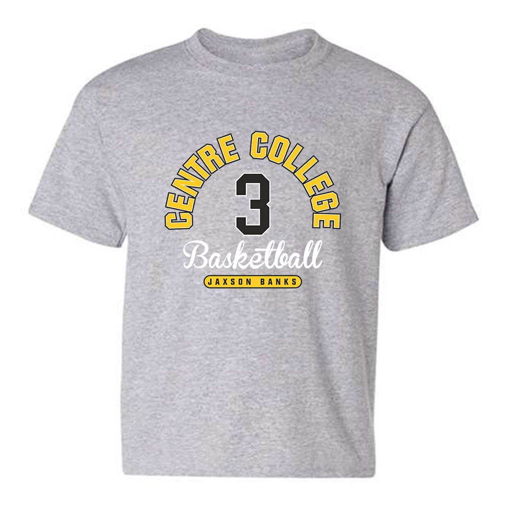 Centre College - NCAA Men's Basketball : Jaxson Banks - Classic Fashion Shersey Youth T-Shirt-0