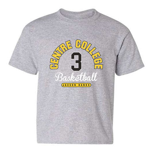Centre College - NCAA Men's Basketball : Jaxson Banks - Classic Fashion Shersey Youth T-Shirt-0