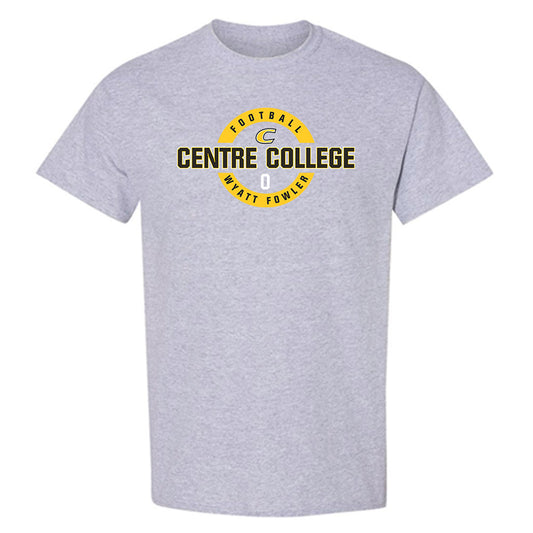 Centre College - NCAA Football : Wyatt Fowler - Classic Fashion Shersey T-Shirt-0